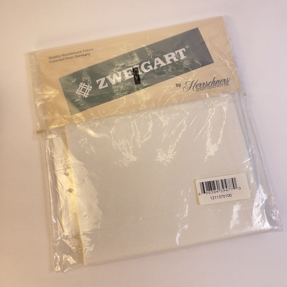Zweigart ~ 24 Ct. Ivory Evenweave Cross Stitch Fabric 18"x 27" NOS New Other